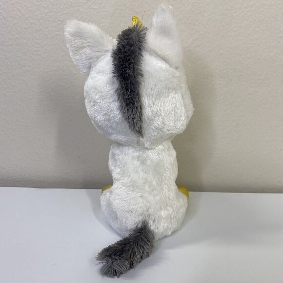Beanie Boo Pegasus 6” Plush Ty Silk White Unicorn Stuffed Animal Toy Loose Tag - Picture 5 of 12